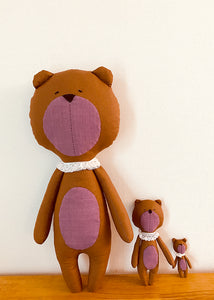 Free PDF Pattern / Cute Bear Dolls