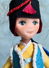 Load image into Gallery viewer, Hanbok doll Pattern / Lady wearing jobawi
