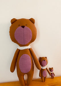 Free PDF Pattern / Cute Bear Dolls