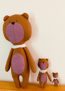 Free PDF Pattern / Cute Bear Dolls