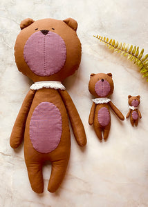 Free PDF Pattern / Cute Bear Dolls