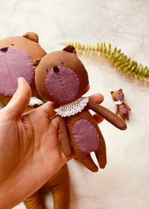 Free PDF Pattern / Cute Bear Dolls