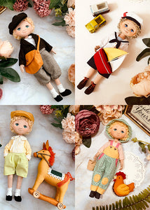 25cm Doll Pattern / (S) Pants 4Type Set