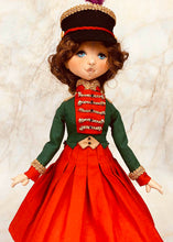 Load image into Gallery viewer, 35cm doll Pattern / The woman wearing a hat with feathers (Face center seam)
