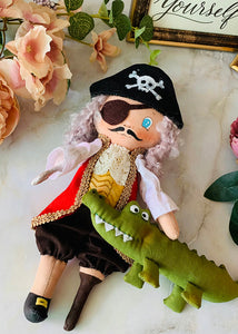 Easy Doll Pattern / Captain Hook & Crocodile