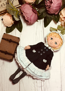 25cm Doll Pattern / (J) Sara & Suitcase (Dress-Up)