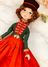 Load image into Gallery viewer, 35cm doll Pattern / The woman wearing a hat with feathers (Face center seam)
