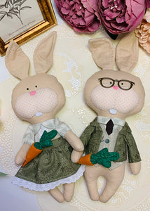 Easy Doll Pattern / Rabbit Couple