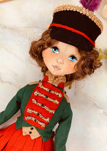 Load image into Gallery viewer, 35cm doll Pattern / The woman wearing a hat with feathers (Face center seam)
