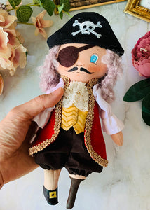 Easy Doll Pattern / Captain Hook & Crocodile