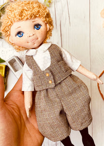 25cm Doll Pattern / (J) School Boy (Dress-Up)