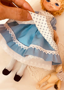 25cm Doll Pattern / (J) Alice & Rabbit (Dress-Up)