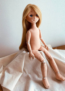 33cm Doll Body Pattern / Beads Jointed Doll Body (Face center seam)