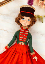 Load image into Gallery viewer, 35cm doll Pattern / The woman wearing a hat with feathers (Face center seam)
