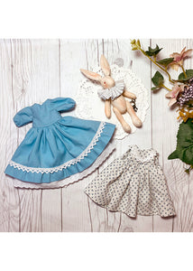 25cm Doll Pattern / (J) Alice & Rabbit / Long Hair (Dress-Up)