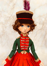 Load image into Gallery viewer, 35cm doll Pattern / The woman wearing a hat with feathers (Face center seam)
