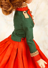 Load image into Gallery viewer, 35cm doll Pattern / The woman wearing a hat with feathers (Face center seam)
