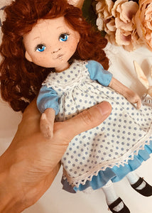 25cm Doll Pattern / (J) Alice & Rabbit / Long Hair (Dress-Up)