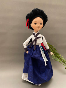 Hanbok doll Pattern / Woman Hanbok