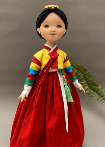 Hanbok doll Pattern / Woman Hanbok