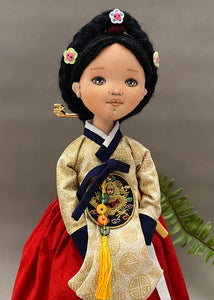 Hanbok doll Pattern / Woman Hanbok