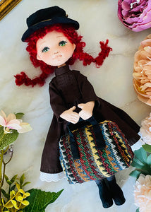 25cm Doll Basic Body + 4 Outfit Patterns + 1 FREE Bonus Outfit (Total 5 Dress)