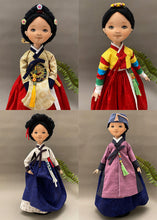 Load image into Gallery viewer, Hanbok doll Pattern / Woman Hanbok
