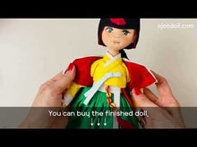 Load and play video in Gallery viewer, Hanbok doll Pattern / Lady wearing jobawi
