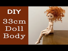 Load and play video in Gallery viewer, 33cm Doll Body Pattern / Basic Jointed Doll Body (Face center seam)
