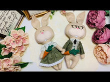 Load and play video in Gallery viewer, Easy Doll Pattern / Rabbit Couple
