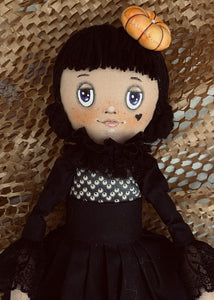 Free PDF Pattern /  Halloween Doll Wednesday