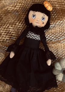 Free PDF Pattern /  Halloween Doll Wednesday