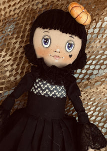 Free PDF Pattern /  Halloween Doll Wednesday